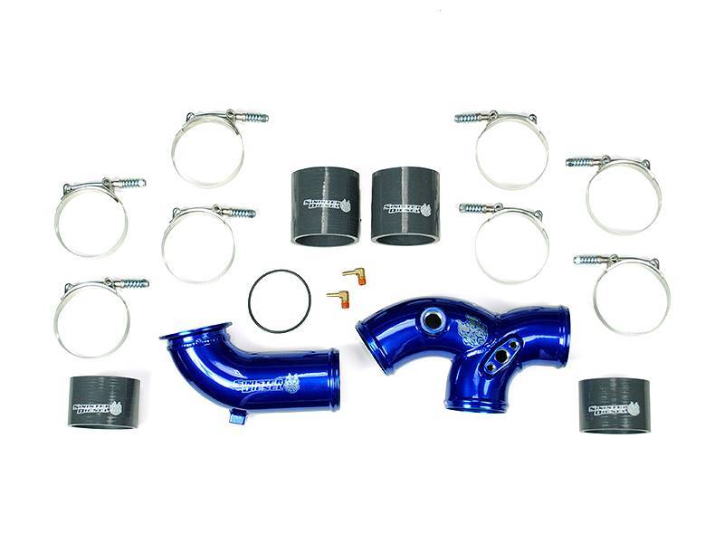 Ford F-350 Super Duty Intake Elbow - Sinister Diesel - Sinister Blue - `99-`03